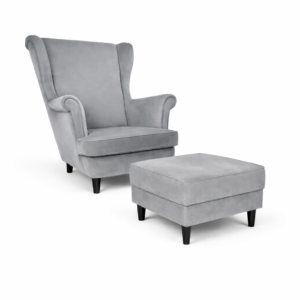 Fotel uszak z podnóżkiem otwieranym